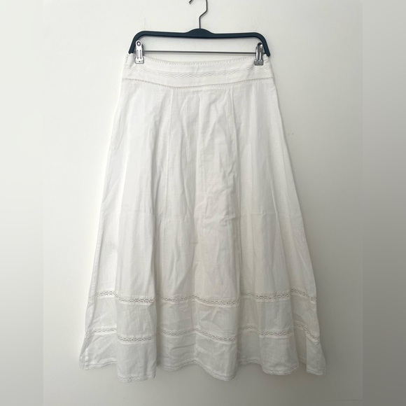 New ZARA ZW Collection Embroidered Midi Skirt - Picture 8 of 8